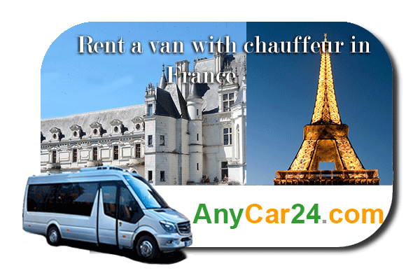 Rent a van with chauffeur in France
