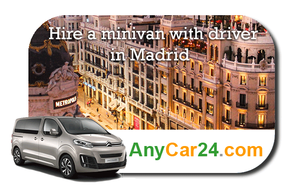 Hire a minivan with driver in Madrid