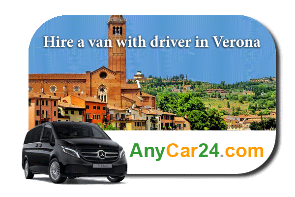 Hire a van with driver in Verona