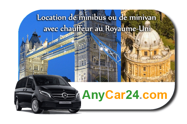 Louer un minibus ou un minivan avec chauffeur au Royaume-Uni