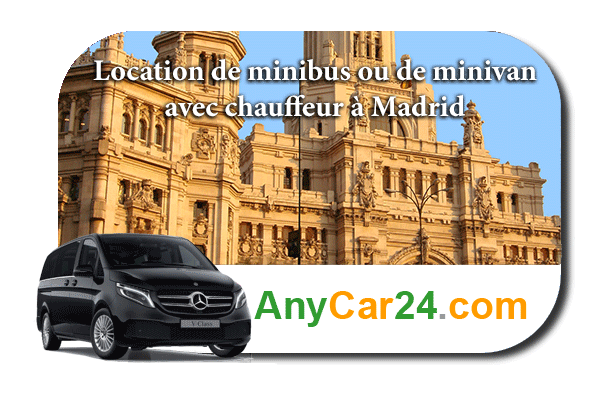 Louer un minibus ou un minivan avec chauffeur à Madrid