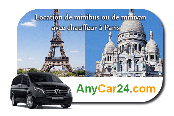 Louer un minibus ou un minivan avec chauffeur à Paris