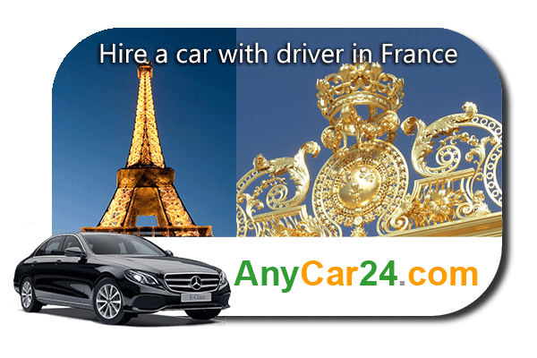 Hire a car with driver in France