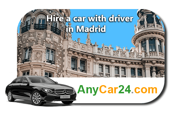 Hire a car with driver in Madrid