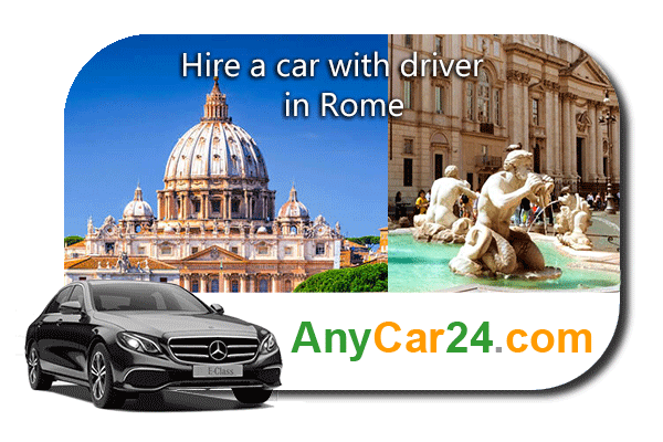 Hire a car with driver in Rome