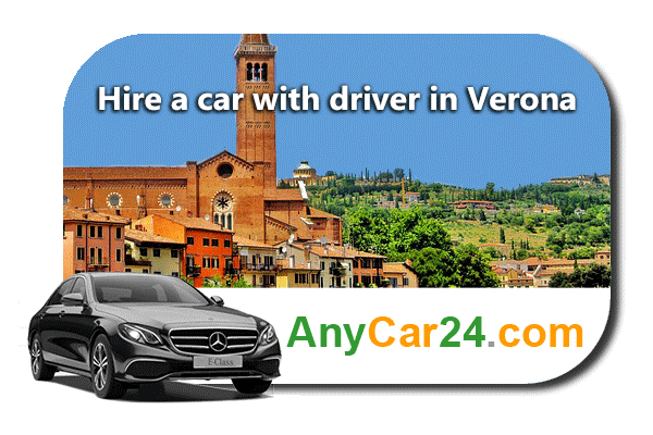 Hire a car with driver in Verona