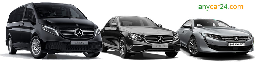 Hire a car with driver in Germany with AnyCar24.com